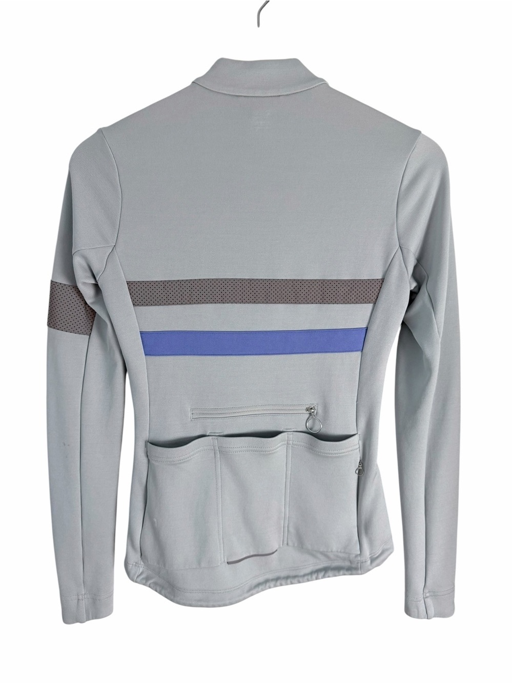 RAPHA Gray Brevet Merino Long Sleeve Cycling Jersey Reflective xs - Picture 3 of 15